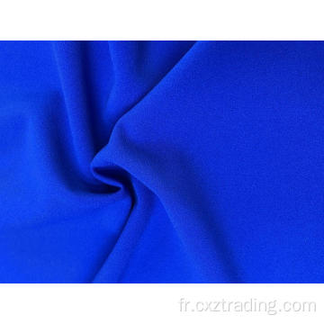 Fibre de base en polyester tissu en tricot de crêpe